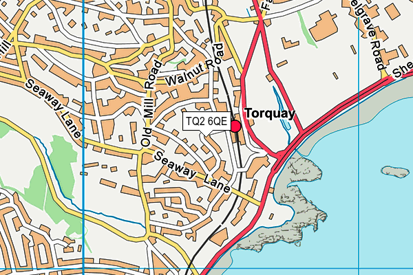 TQ2 6QE map - OS VectorMap District (Ordnance Survey) TQ2 6QE map - OS VectorMap District (Ordnance Survey)