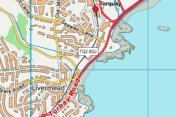TQ2 6QJ map - OS VectorMap District (Ordnance Survey) TQ2 6QJ map - OS VectorMap District (Ordnance Survey)
