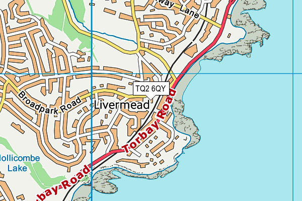 TQ2 6QY map - OS VectorMap District (Ordnance Survey)