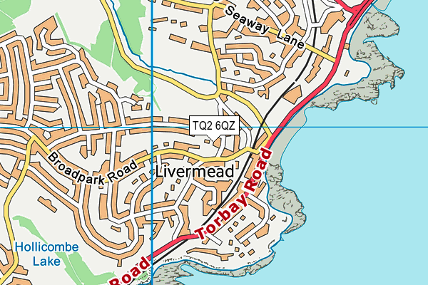 TQ2 6QZ map - OS VectorMap District (Ordnance Survey)