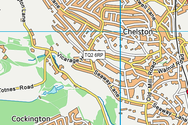 TQ2 6RP map - OS VectorMap District (Ordnance Survey) TQ2 6RP map - OS VectorMap District (Ordnance Survey)