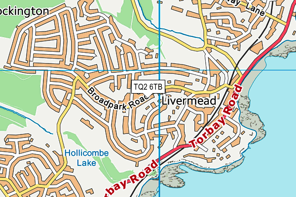 TQ2 6TB map - OS VectorMap District (Ordnance Survey)