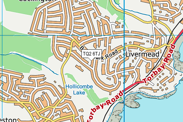 TQ2 6TJ map - OS VectorMap District (Ordnance Survey)