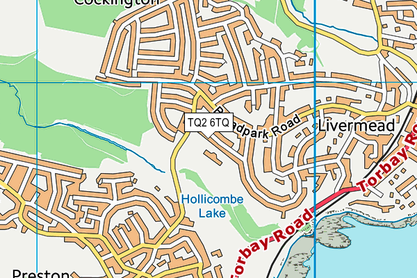 TQ2 6TQ map - OS VectorMap District (Ordnance Survey) TQ2 6TQ map - OS VectorMap District (Ordnance Survey)