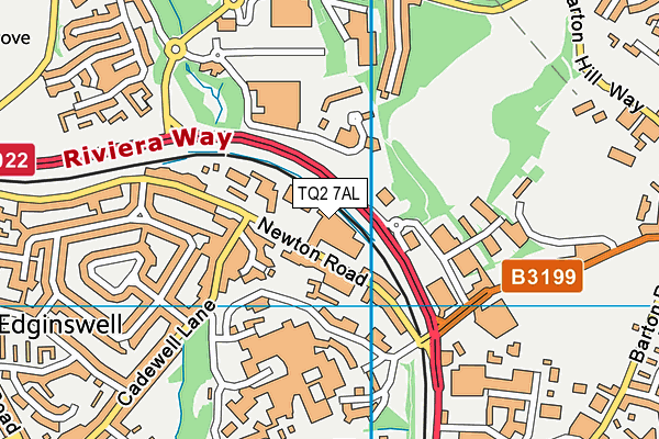 TQ2 7AL map - OS VectorMap District (Ordnance Survey) TQ2 7AL map - OS VectorMap District (Ordnance Survey)