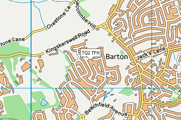 TQ2 7FH map - OS VectorMap District (Ordnance Survey) TQ2 7FH map - OS VectorMap District (Ordnance Survey)