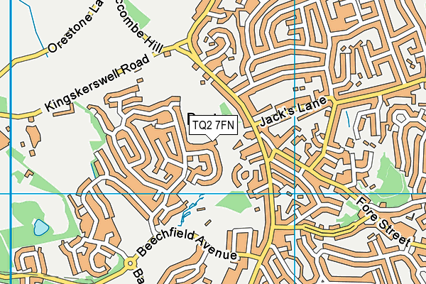 TQ2 7FN map - OS VectorMap District (Ordnance Survey) TQ2 7FN map - OS VectorMap District (Ordnance Survey)