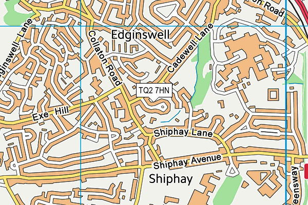 TQ2 7HN map - OS VectorMap District (Ordnance Survey) TQ2 7HN map - OS VectorMap District (Ordnance Survey)