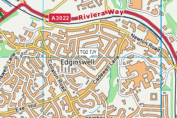TQ2 7JY map - OS VectorMap District (Ordnance Survey) TQ2 7JY map - OS VectorMap District (Ordnance Survey)