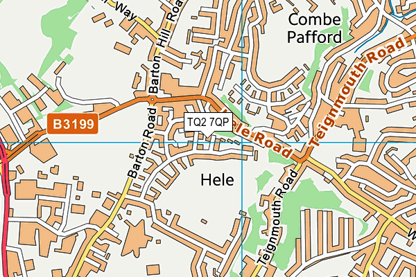TQ2 7QP map - OS VectorMap District (Ordnance Survey) TQ2 7QP map - OS VectorMap District (Ordnance Survey)