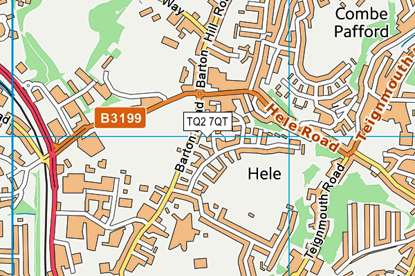 TQ2 7QT map - OS VectorMap District (Ordnance Survey) TQ2 7QT map - OS VectorMap District (Ordnance Survey)