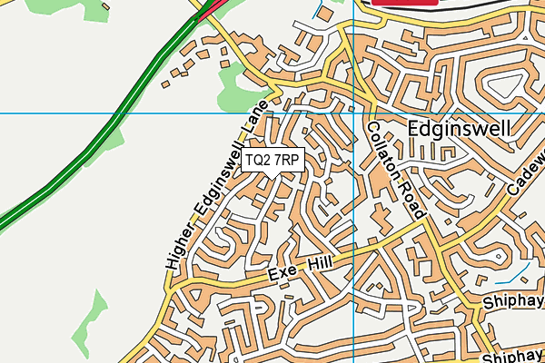 TQ2 7RP map - OS VectorMap District (Ordnance Survey) TQ2 7RP map - OS VectorMap District (Ordnance Survey)