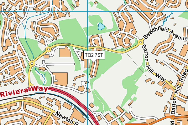 TQ2 7ST map - OS VectorMap District (Ordnance Survey) TQ2 7ST map - OS VectorMap District (Ordnance Survey)