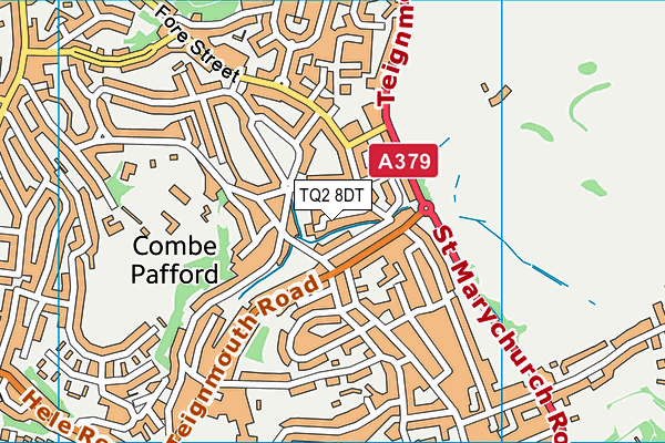 TQ2 8DT map - OS VectorMap District (Ordnance Survey)
