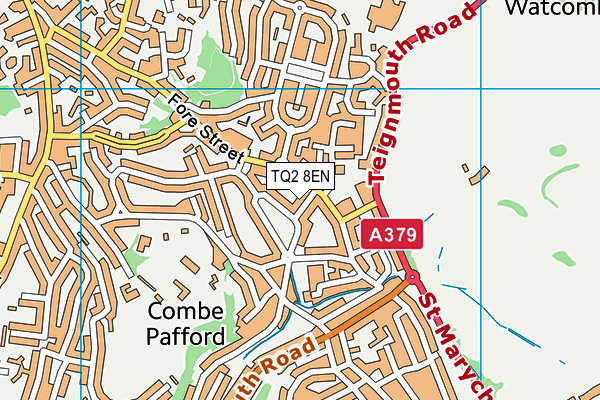 TQ2 8EN map - OS VectorMap District (Ordnance Survey) TQ2 8EN map - OS VectorMap District (Ordnance Survey)