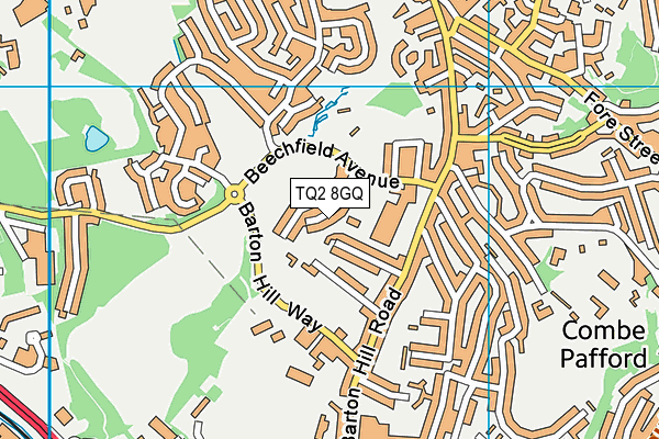 TQ2 8GQ map - OS VectorMap District (Ordnance Survey) TQ2 8GQ map - OS VectorMap District (Ordnance Survey)