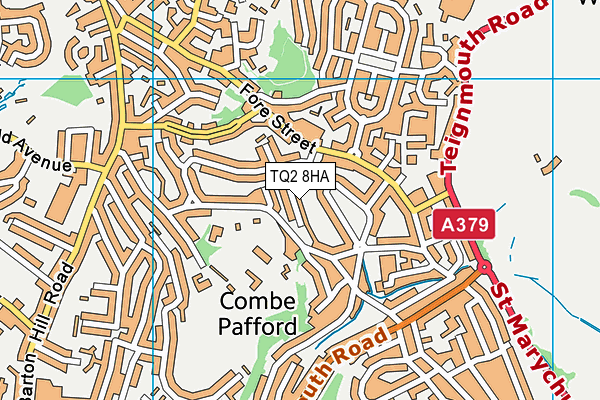 TQ2 8HA map - OS VectorMap District (Ordnance Survey) TQ2 8HA map - OS VectorMap District (Ordnance Survey)