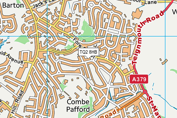 TQ2 8HB map - OS VectorMap District (Ordnance Survey) TQ2 8HB map - OS VectorMap District (Ordnance Survey)