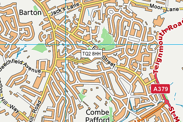 TQ2 8HH map - OS VectorMap District (Ordnance Survey) TQ2 8HH map - OS VectorMap District (Ordnance Survey)