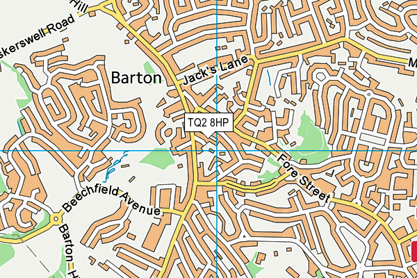 TQ2 8HP map - OS VectorMap District (Ordnance Survey) TQ2 8HP map - OS VectorMap District (Ordnance Survey)