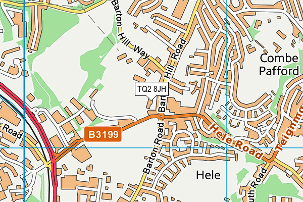 TQ2 8JH map - OS VectorMap District (Ordnance Survey)