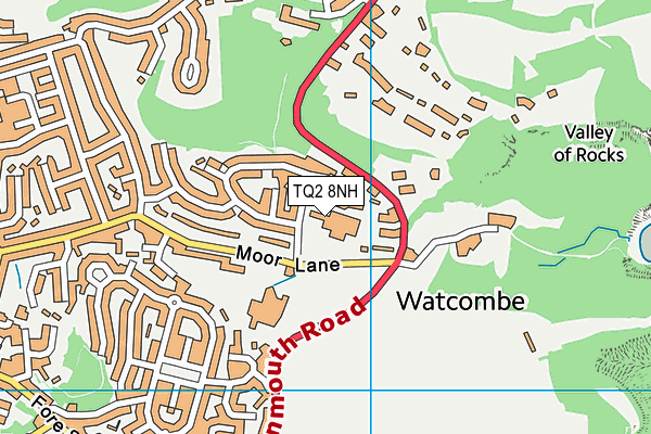 TQ2 8NH map - OS VectorMap District (Ordnance Survey) TQ2 8NH map - OS VectorMap District (Ordnance Survey)