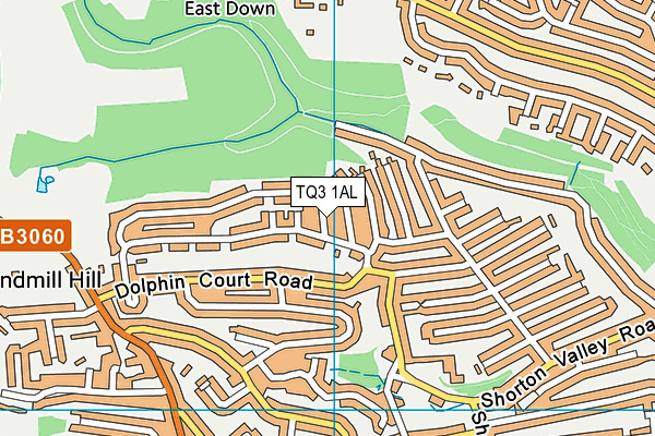 TQ3 1AL map - OS VectorMap District (Ordnance Survey) TQ3 1AL map - OS VectorMap District (Ordnance Survey)