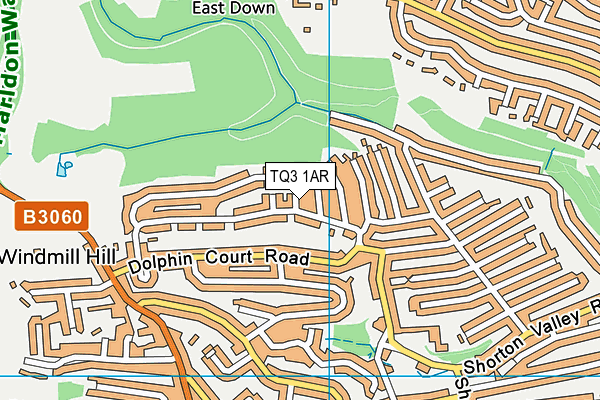TQ3 1AR map - OS VectorMap District (Ordnance Survey) TQ3 1AR map - OS VectorMap District (Ordnance Survey)