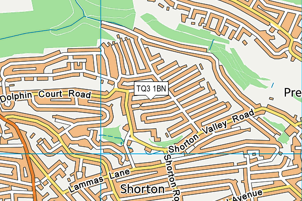 TQ3 1BN map - OS VectorMap District (Ordnance Survey) TQ3 1BN map - OS VectorMap District (Ordnance Survey)