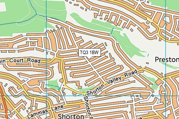 TQ3 1BW map - OS VectorMap District (Ordnance Survey) TQ3 1BW map - OS VectorMap District (Ordnance Survey)