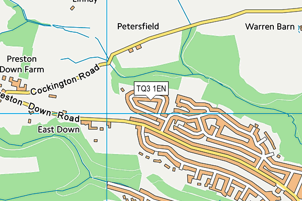 TQ3 1EN map - OS VectorMap District (Ordnance Survey) TQ3 1EN map - OS VectorMap District (Ordnance Survey)