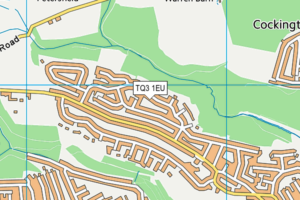 TQ3 1EU map - OS VectorMap District (Ordnance Survey) TQ3 1EU map - OS VectorMap District (Ordnance Survey)