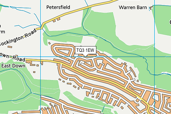 TQ3 1EW map - OS VectorMap District (Ordnance Survey) TQ3 1EW map - OS VectorMap District (Ordnance Survey)