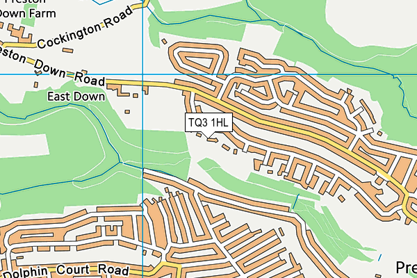 TQ3 1HL map - OS VectorMap District (Ordnance Survey) TQ3 1HL map - OS VectorMap District (Ordnance Survey)