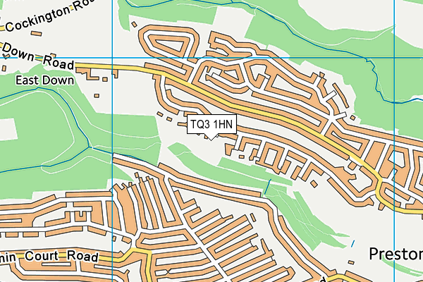 TQ3 1HN map - OS VectorMap District (Ordnance Survey) TQ3 1HN map - OS VectorMap District (Ordnance Survey)