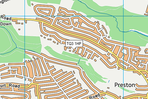 TQ3 1HP map - OS VectorMap District (Ordnance Survey) TQ3 1HP map - OS VectorMap District (Ordnance Survey)