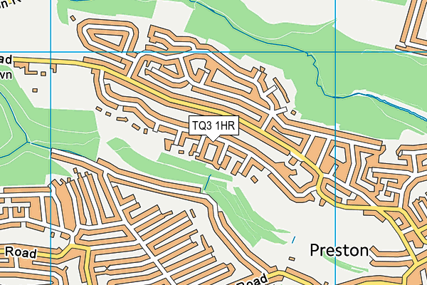 TQ3 1HR map - OS VectorMap District (Ordnance Survey) TQ3 1HR map - OS VectorMap District (Ordnance Survey)