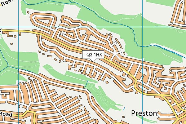 TQ3 1HX map - OS VectorMap District (Ordnance Survey) TQ3 1HX map - OS VectorMap District (Ordnance Survey)