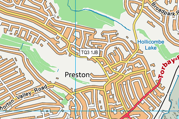 TQ3 1JB map - OS VectorMap District (Ordnance Survey) TQ3 1JB map - OS VectorMap District (Ordnance Survey)