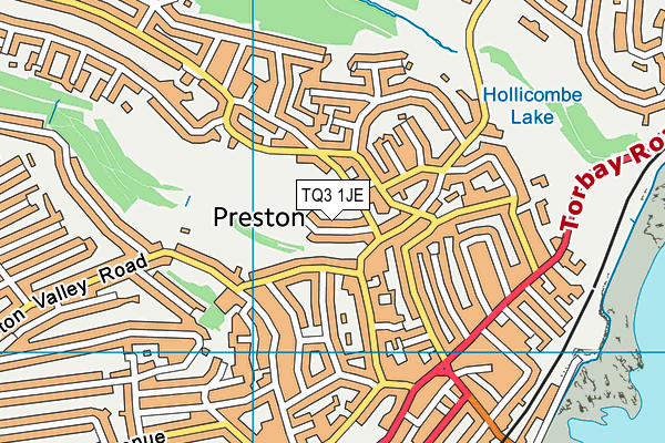 TQ3 1JE map - OS VectorMap District (Ordnance Survey) TQ3 1JE map - OS VectorMap District (Ordnance Survey)