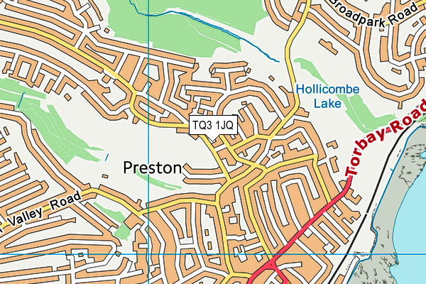 TQ3 1JQ map - OS VectorMap District (Ordnance Survey)