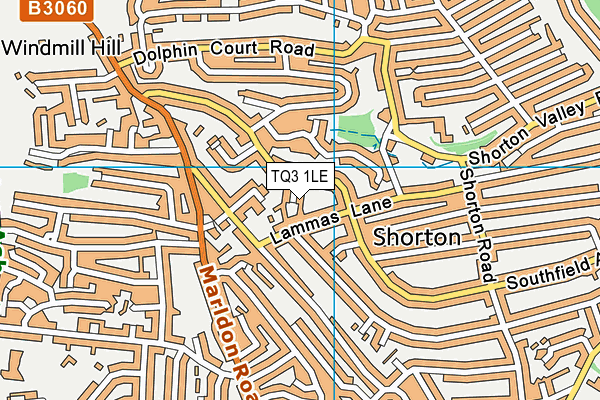TQ3 1LE map - OS VectorMap District (Ordnance Survey) TQ3 1LE map - OS VectorMap District (Ordnance Survey)