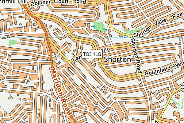 TQ3 1LG map - OS VectorMap District (Ordnance Survey) TQ3 1LG map - OS VectorMap District (Ordnance Survey)