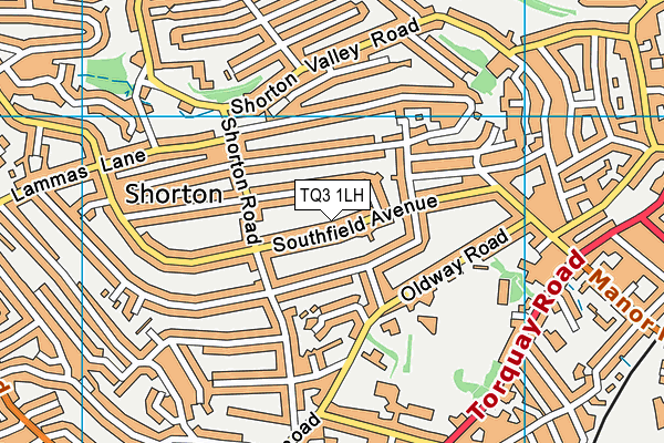 TQ3 1LH map - OS VectorMap District (Ordnance Survey) TQ3 1LH map - OS VectorMap District (Ordnance Survey)