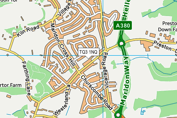 TQ3 1NQ map - OS VectorMap District (Ordnance Survey)