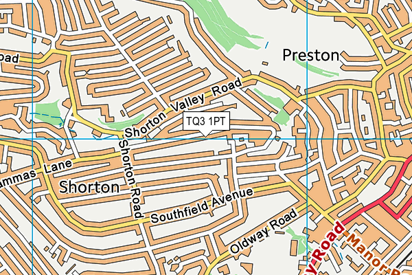 TQ3 1PT map - OS VectorMap District (Ordnance Survey) TQ3 1PT map - OS VectorMap District (Ordnance Survey)
