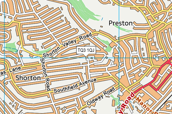 TQ3 1QJ map - OS VectorMap District (Ordnance Survey) TQ3 1QJ map - OS VectorMap District (Ordnance Survey)