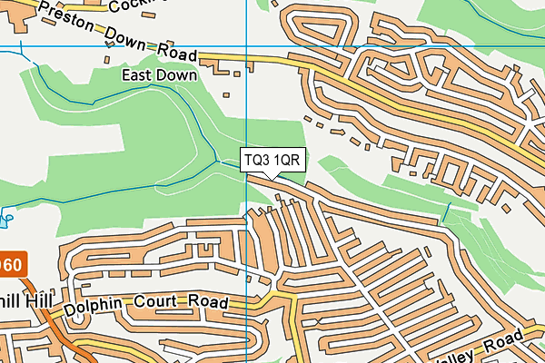 TQ3 1QR map - OS VectorMap District (Ordnance Survey) TQ3 1QR map - OS VectorMap District (Ordnance Survey)