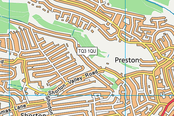 TQ3 1QU map - OS VectorMap District (Ordnance Survey) TQ3 1QU map - OS VectorMap District (Ordnance Survey)