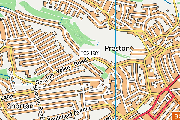 TQ3 1QY map - OS VectorMap District (Ordnance Survey) TQ3 1QY map - OS VectorMap District (Ordnance Survey)